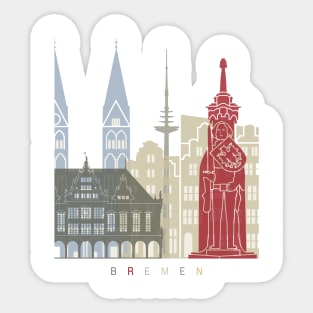 Bremen skyline poster Sticker